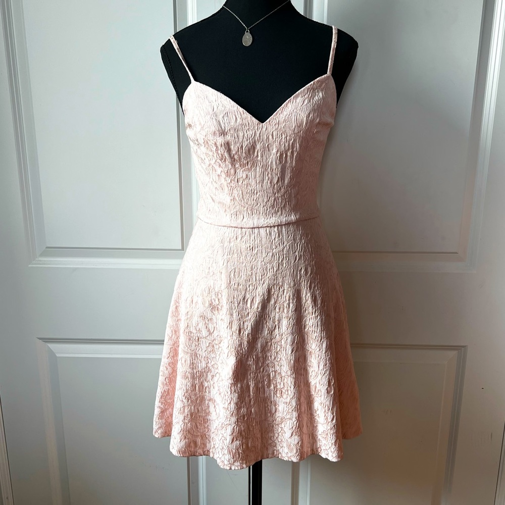 Baby Pink Aqua Mini Dress